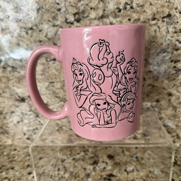 BOXLUNCH Disney Princesses Sketch Group Portrait Mug 15oz - Picture 2 of 4